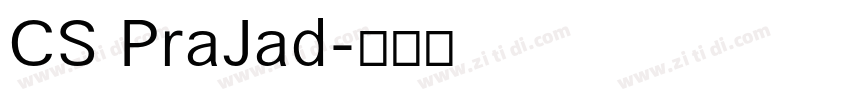 CS PraJad字体转换